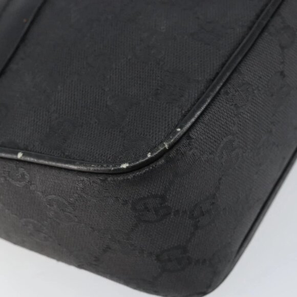 GUCCI GG Canvas Shoulder Bag Black Gold 001 14 0412 Auth ep12224 - Picture 12 of 15